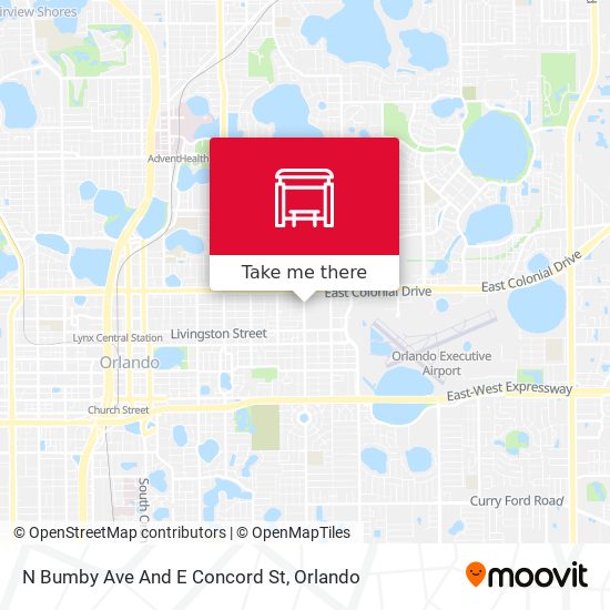 N Bumby Ave And E Concord St map