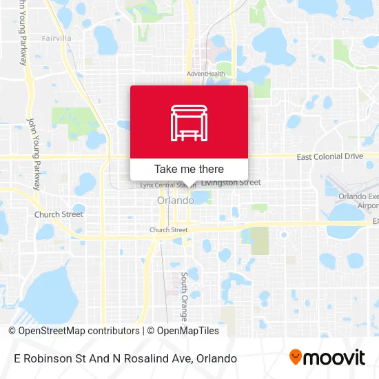 Mapa de E Robinson St And N Rosalind Ave