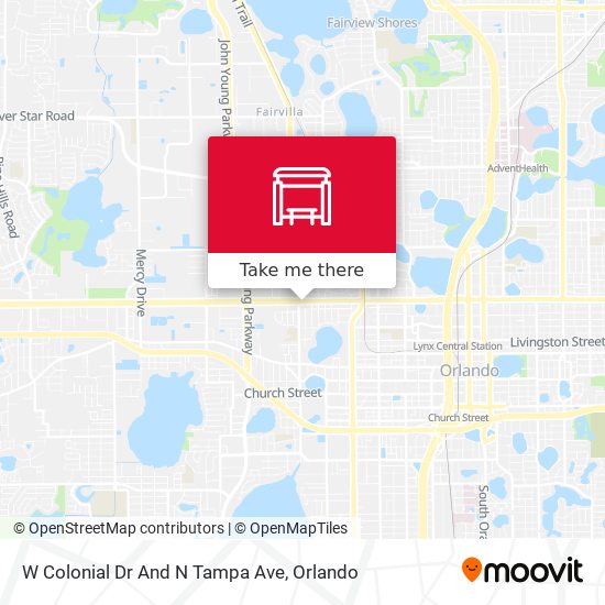 Mapa de W Colonial Dr And N Tampa Ave