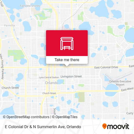 E Colonial Dr & N Summerlin Ave map