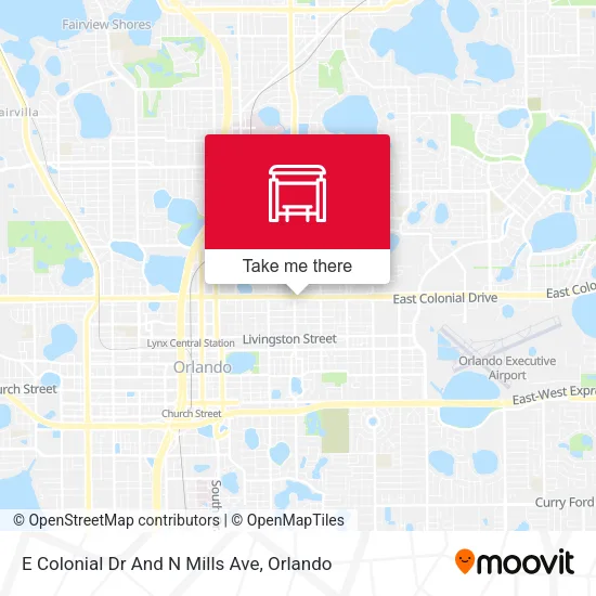 Mapa de E Colonial Dr And N Mills Ave