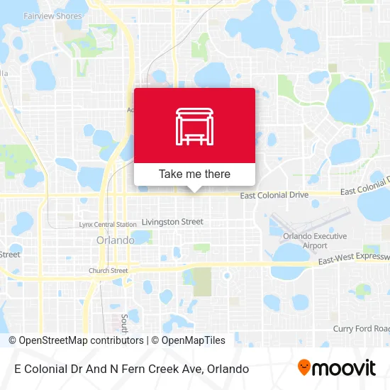 Mapa de E Colonial Dr And N Fern Creek Ave