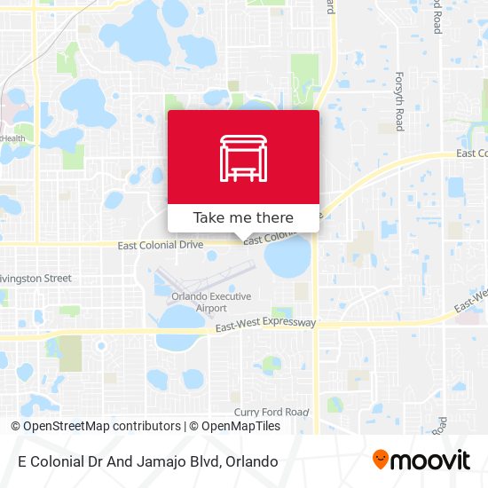 E Colonial Dr And Jamajo Blvd map