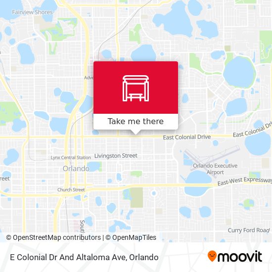 E Colonial Dr And Altaloma Ave map