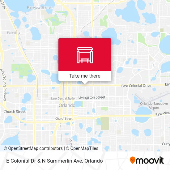 E Colonial Dr & N Summerlin Ave map
