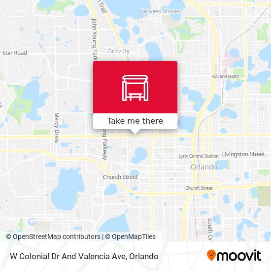 Mapa de W Colonial Dr And Valencia Ave