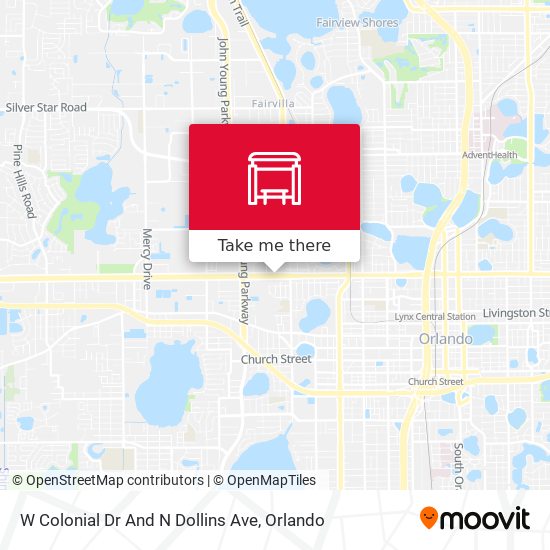 Mapa de W Colonial Dr And N Dollins Ave