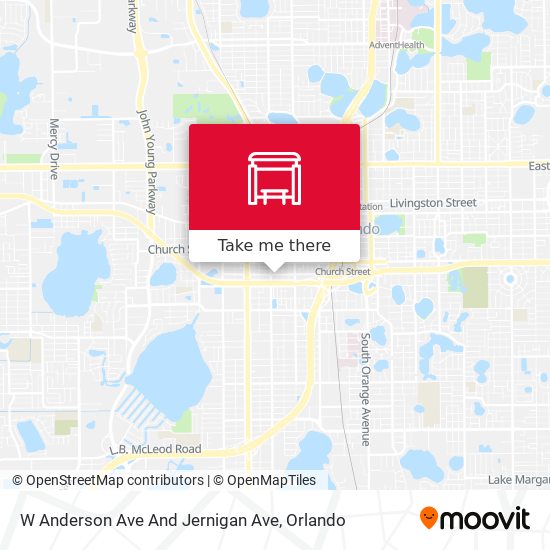 Mapa de W Anderson Ave And Jernigan Ave