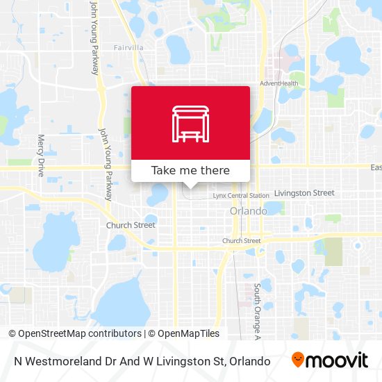 N Westmoreland Dr And W Livingston St map