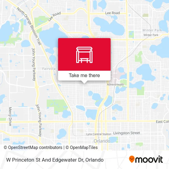 Mapa de W Princeton St And Edgewater Dr