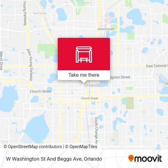 Mapa de W Washington St And Beggs Ave