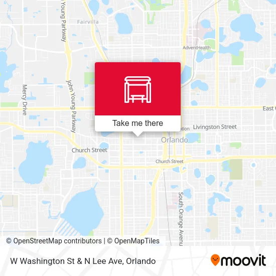 W Washington St & N Lee Ave map