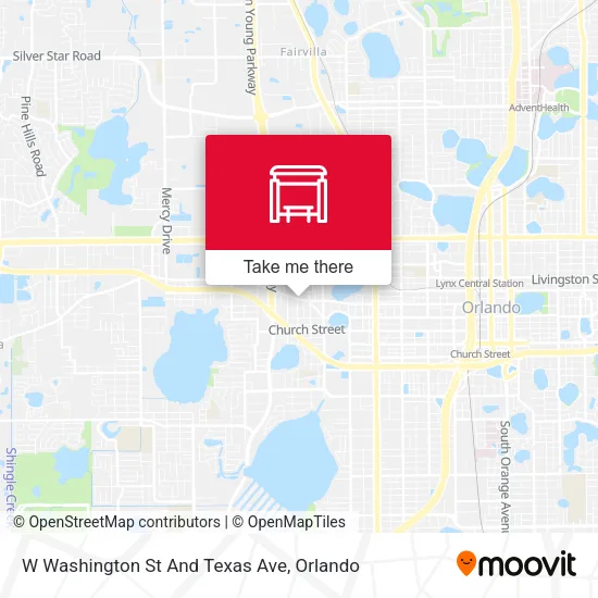 Mapa de W Washington St And Texas Ave