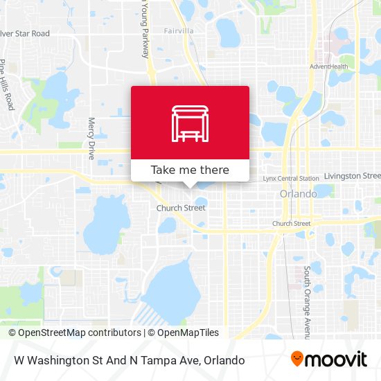 Mapa de W Washington St And N Tampa Ave
