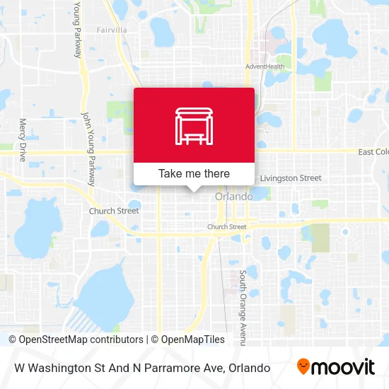 Mapa de W Washington St And N Parramore Ave
