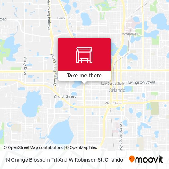 N Orange Blossom Trl And W Robinson St map