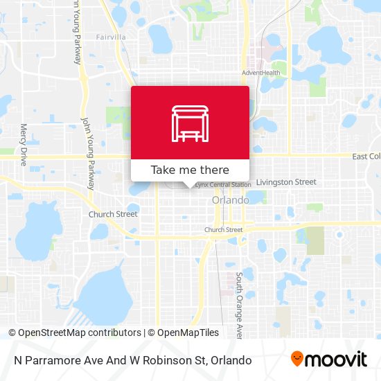 Mapa de N Parramore Ave And W Robinson St