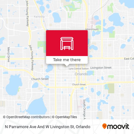 Mapa de N Parramore Ave And W Livingston St