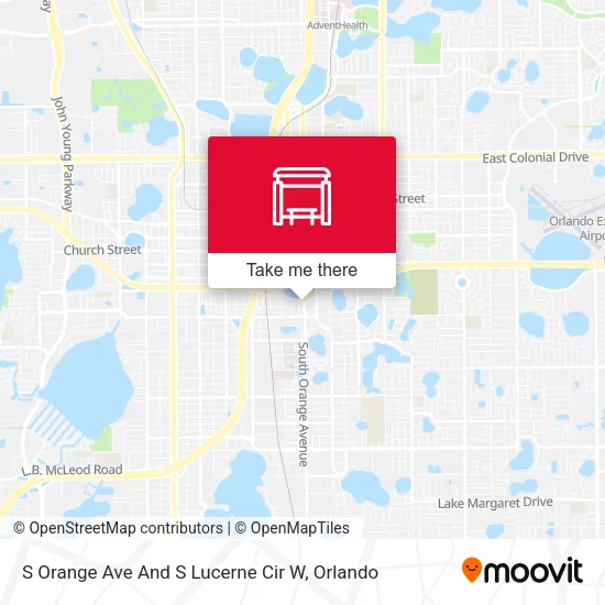 Mapa de S Orange Ave And S Lucerne Cir W
