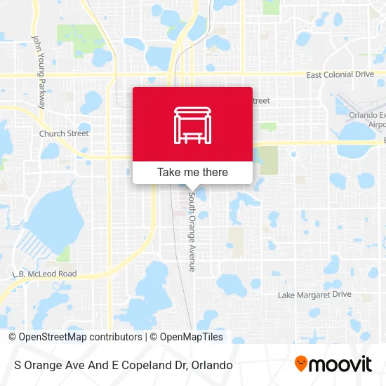 Mapa de S Orange Ave And E Copeland Dr