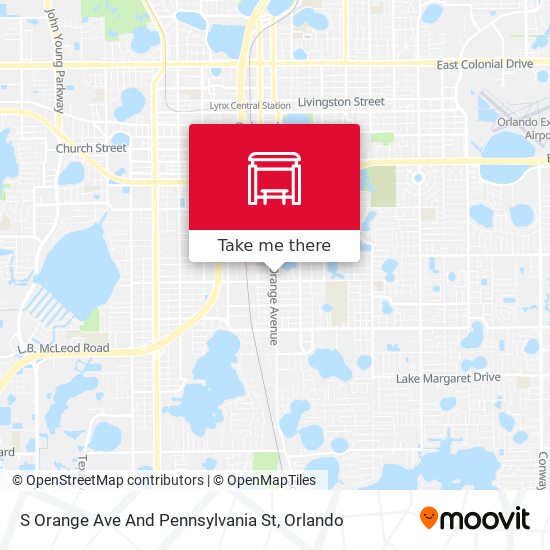 S Orange Ave And Pennsylvania St map