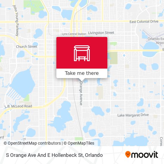 S Orange Ave And E Hollenbeck St map