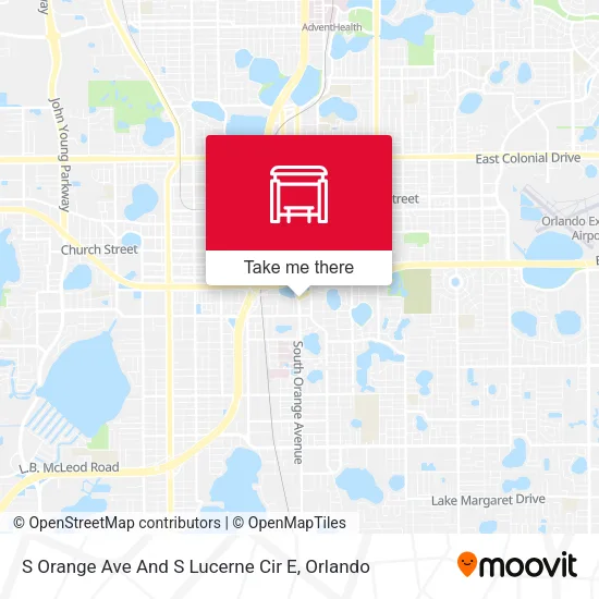 Mapa de S Orange Ave And S Lucerne Cir E