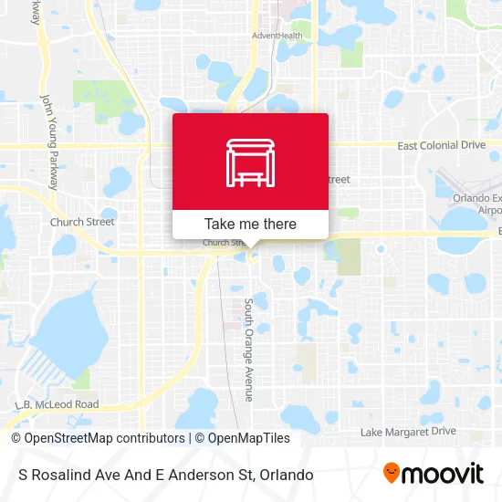 Mapa de S Rosalind Ave And E Anderson St