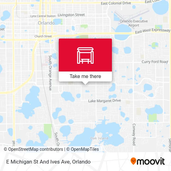 Mapa de E Michigan St And Ives Ave