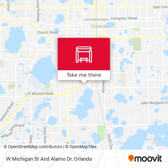 Mapa de W Michigan St And Alamo Dr