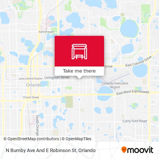 N Bumby Ave And E Robinson St map