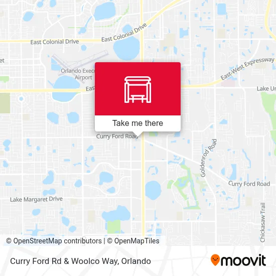 Curry Ford Rd & Woolco Way map