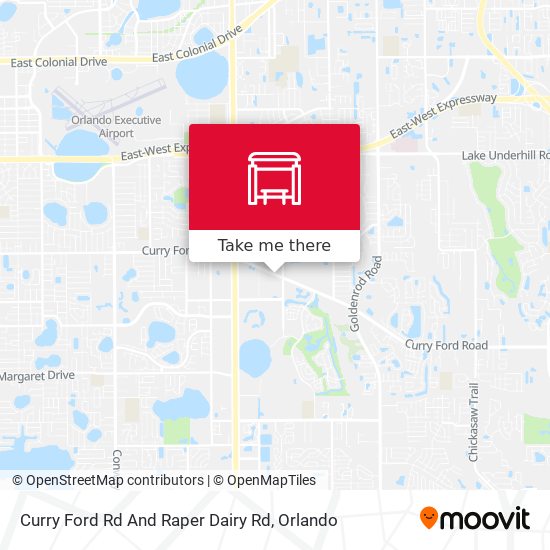 Curry Ford Rd And Raper Dairy Rd map