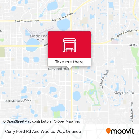 Curry Ford Rd And Woolco Way map