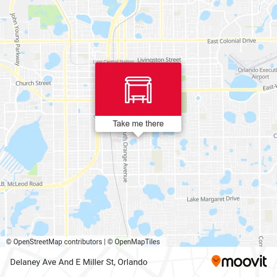Mapa de Delaney Ave And E Miller St
