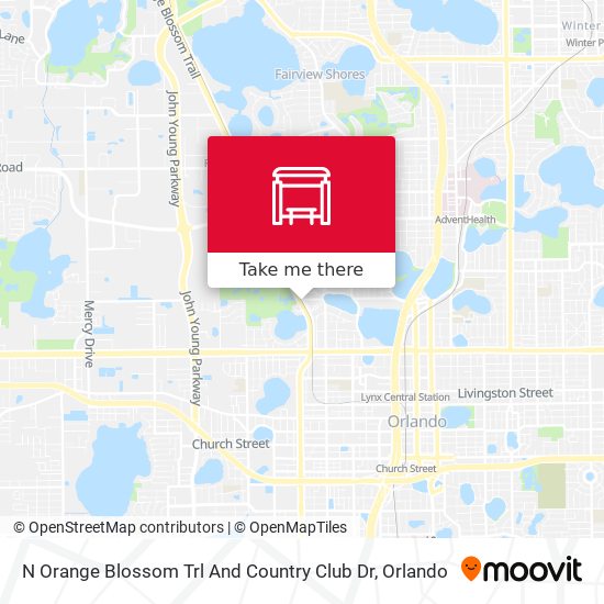 Mapa de N Orange Blossom Trl And Country Club Dr