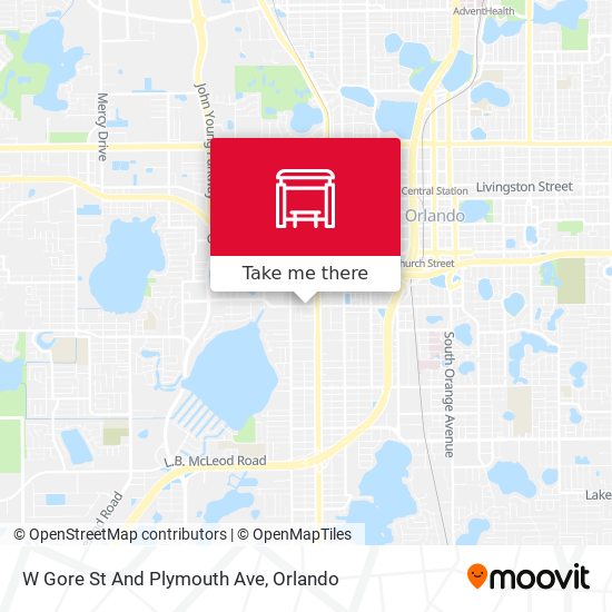 Mapa de W Gore St And Plymouth Ave