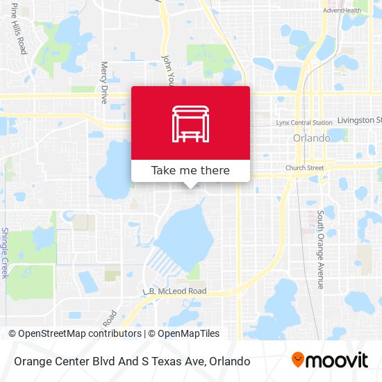 Orange Center Blvd And S Texas Ave map