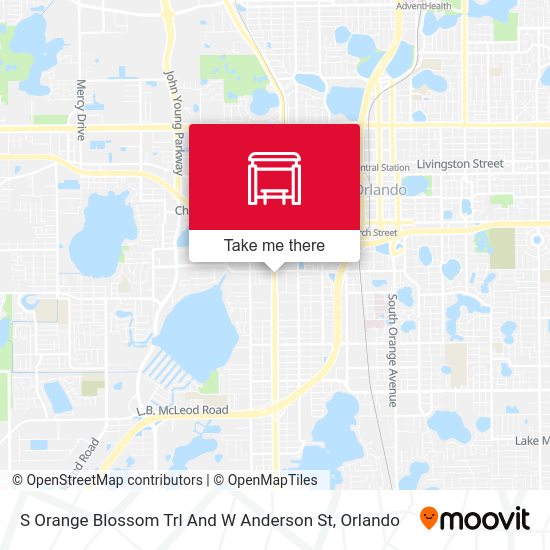 S Orange Blossom Trl And W Anderson St map