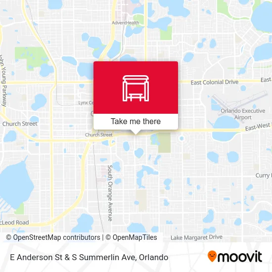 E Anderson St & S Summerlin Ave map