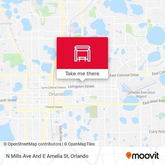 N Mills Ave And E Amelia St map