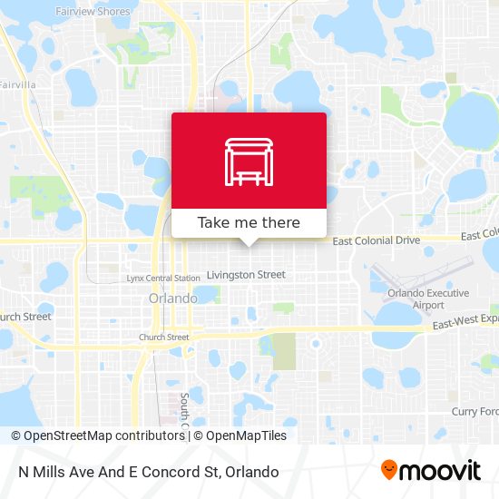 N Mills Ave And E Concord St map