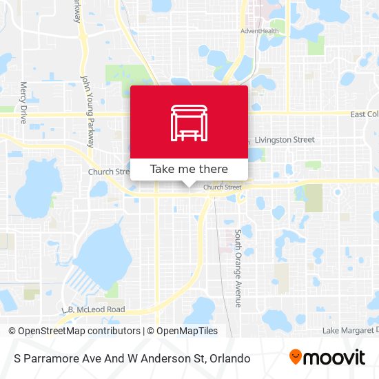 S Parramore Ave And W Anderson St map