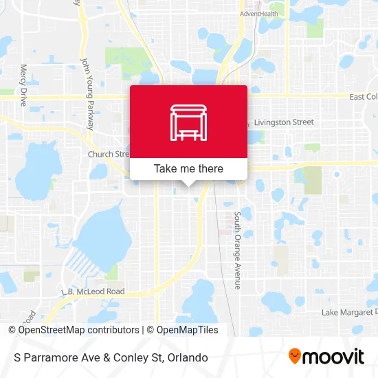 S Parramore Ave & Conley St map