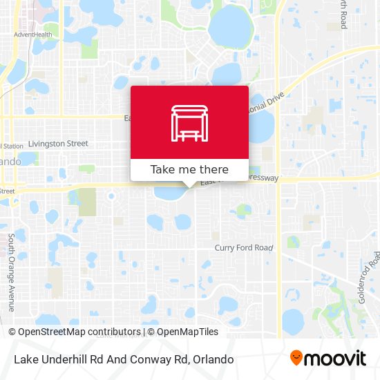 Lake Underhill Rd And Conway Rd map