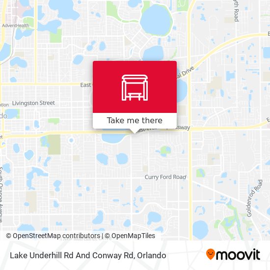 Lake Underhill Rd And Conway Rd map