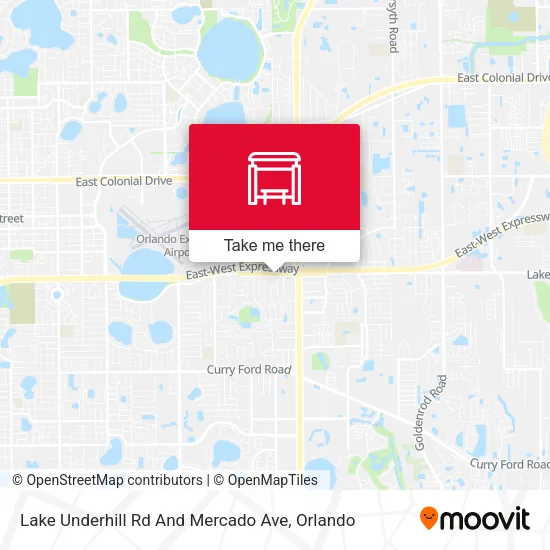 Mapa de Lake Underhill Rd And Mercado Ave
