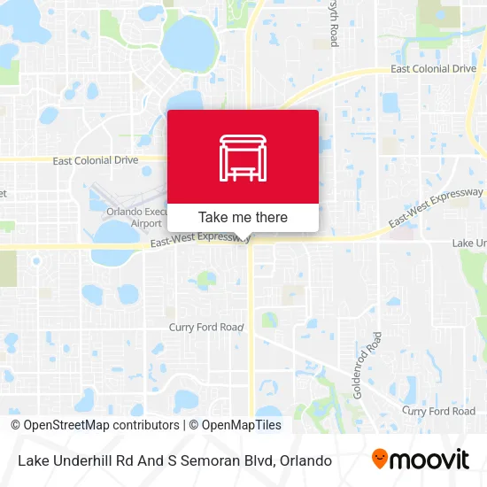 Mapa de Lake Underhill Rd And S Semoran Blvd