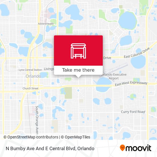 Mapa de N Bumby Ave And E Central Blvd