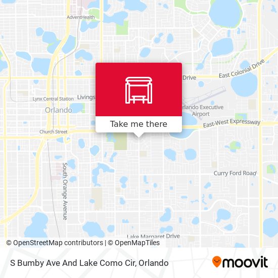 S Bumby Ave And Lake Como Cir map